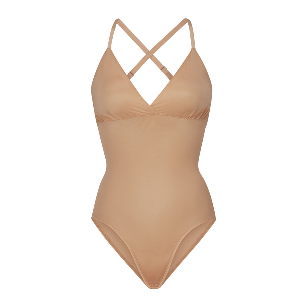 Skims BARELY THERE BODYSUIT BRIEF W/ SNAPS Bodysuit Béžové | PHUW-08692