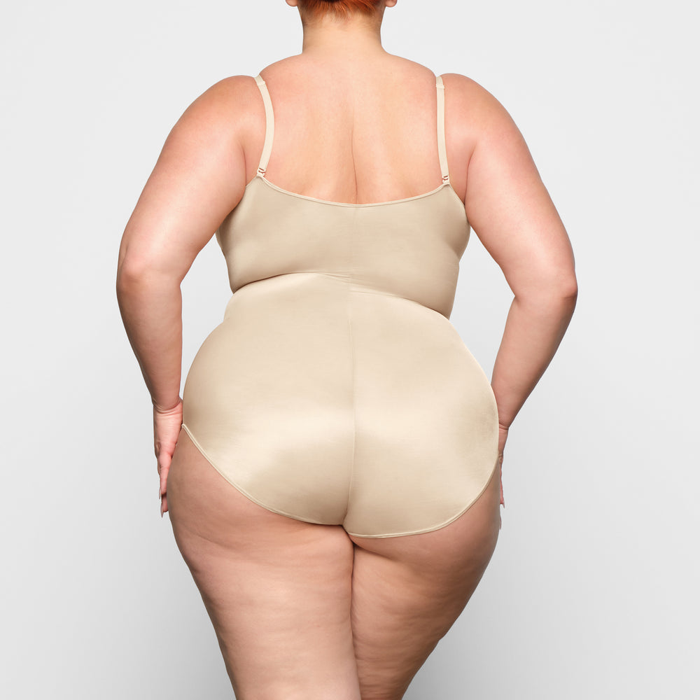 Skims BARELY THERE BODYSUIT BRIEF W/ SNAPS Bodysuit Hnede | ZIYT-87092