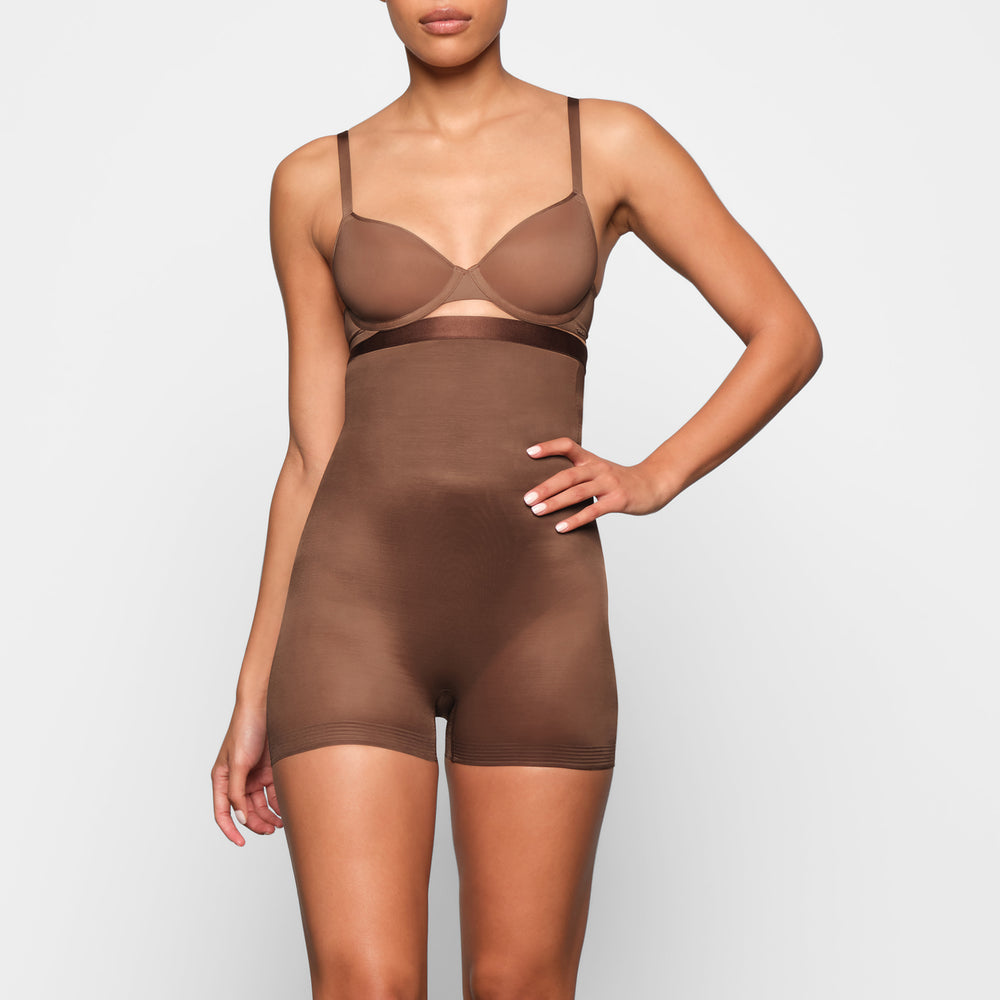 Skims BARELY THERE HIGH WAIST Kratasy Hnede | JCDM-82047