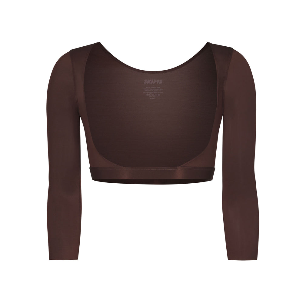 Skims BARELY THERE OPEN Arm Shapewear Čokoláda | CYZX-41302