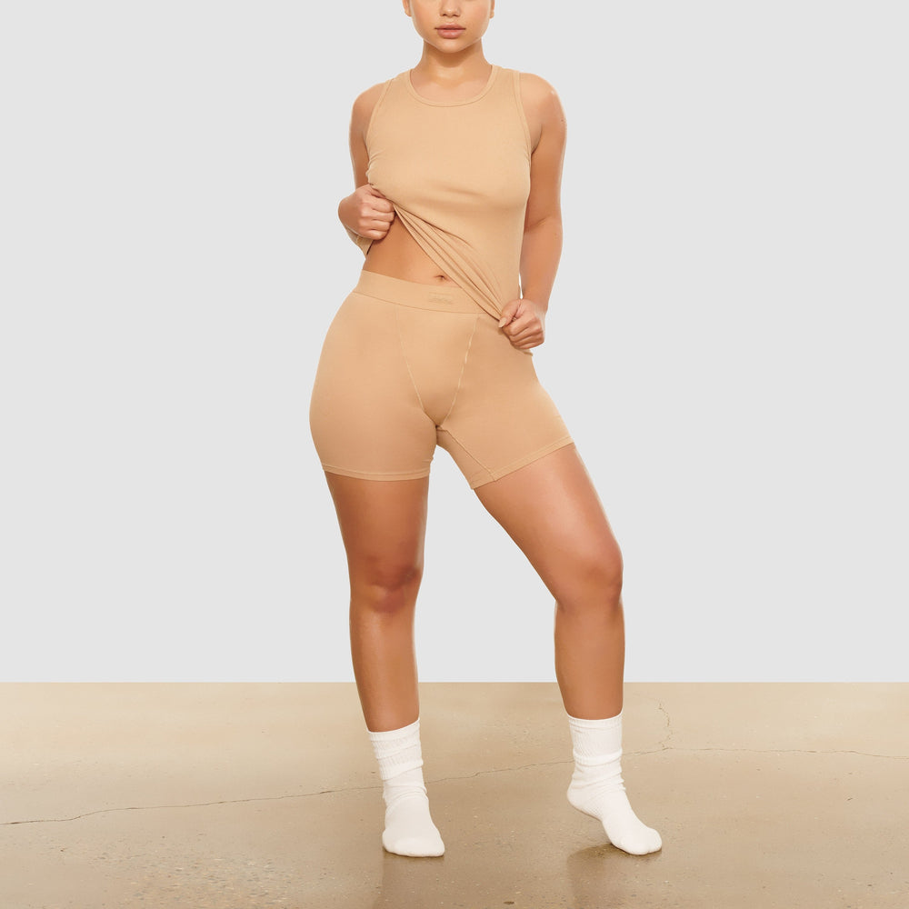 Skims BOYFRIEND Boxer Shorts Béžové | HKAZ-85314
