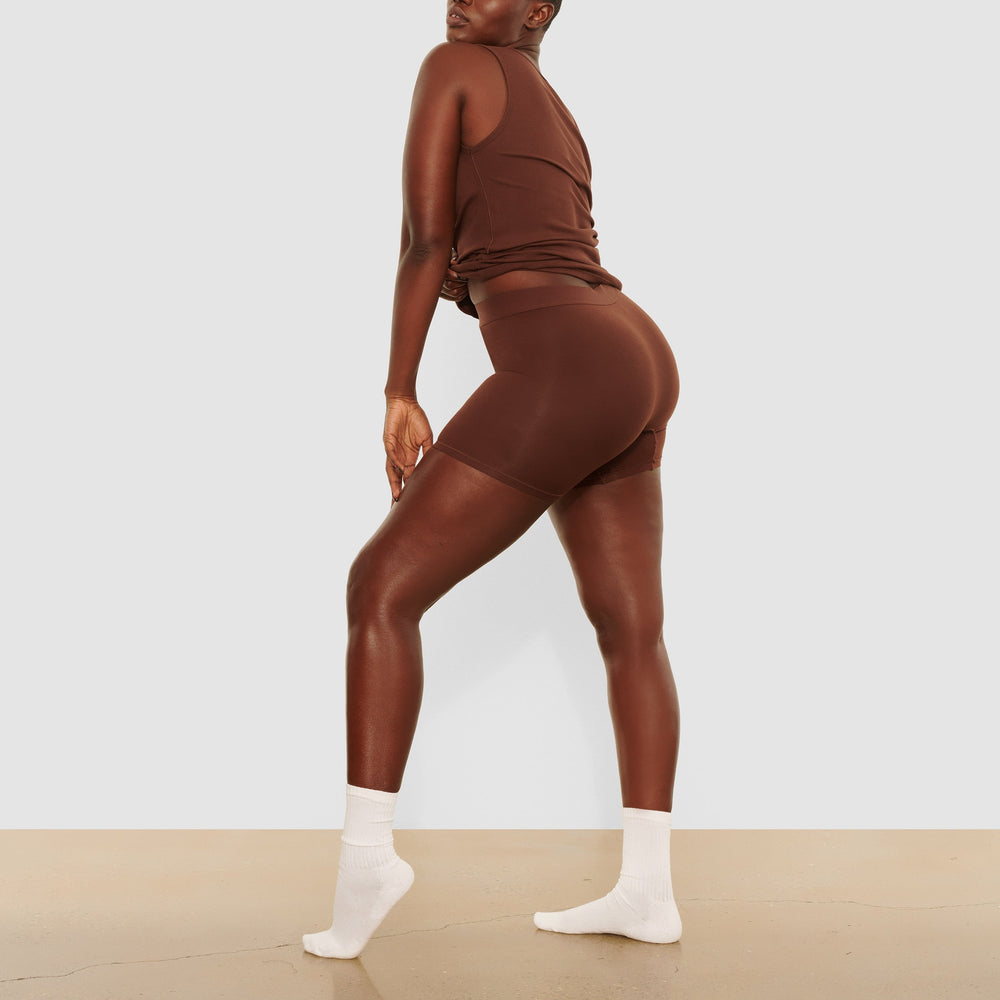 Skims BOYFRIEND Boxer Shorts Čokoláda | SZBF-13094
