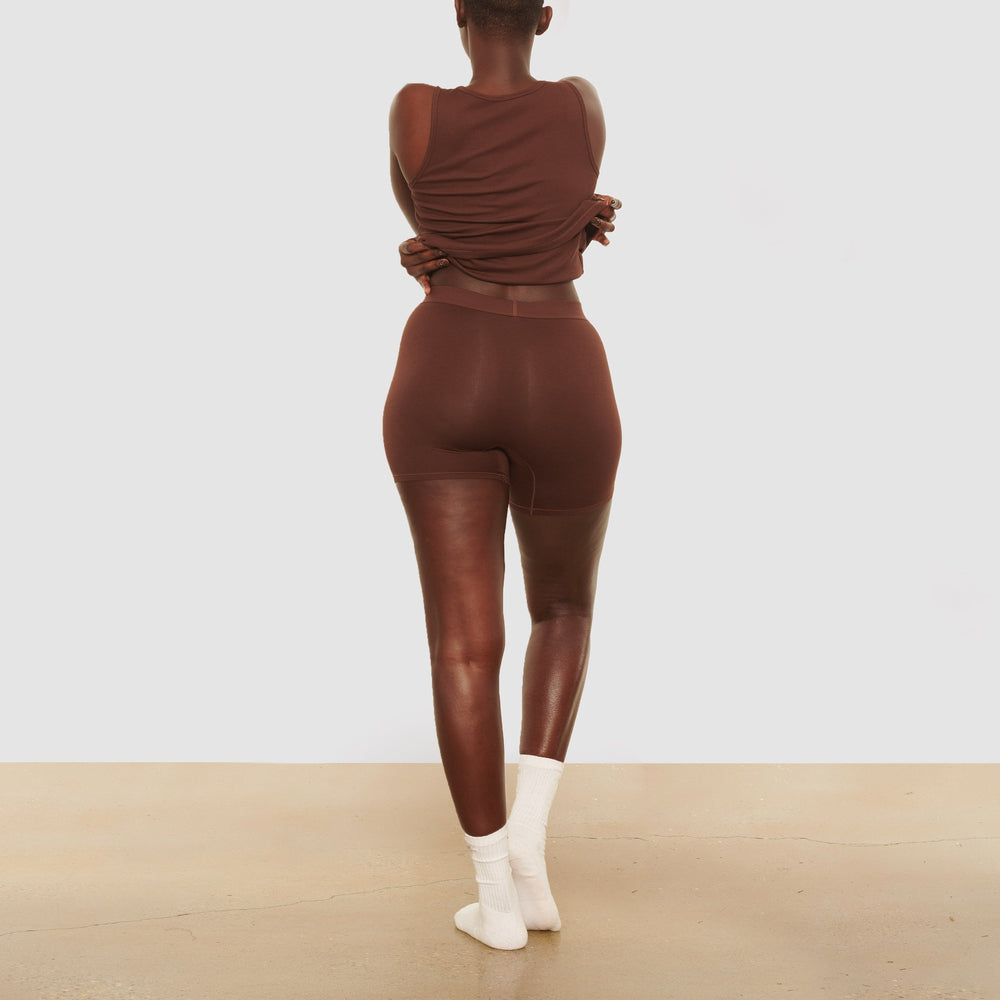Skims BOYFRIEND Boxer Shorts Čokoláda | SZBF-13094