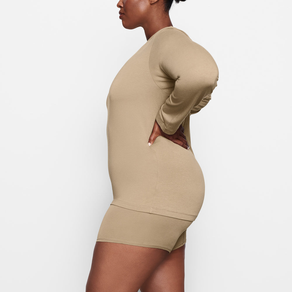 Skims BOYFRIEND LONG SLEEVE T-shirt Marhule | PEFI-49571