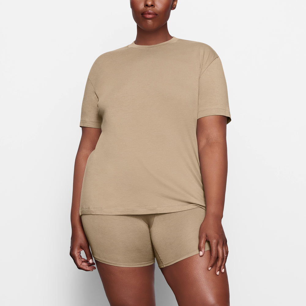 Skims BOYFRIEND T-shirt Marhule | NQOP-76943