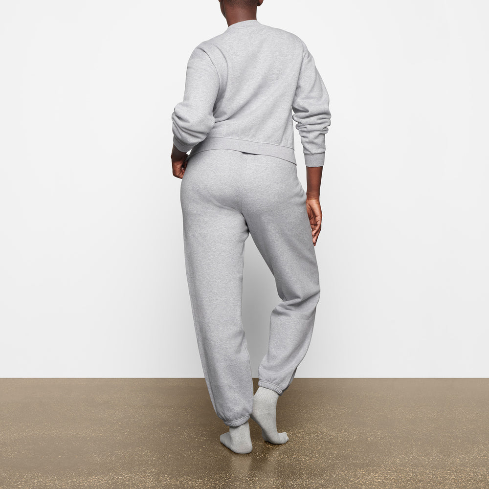 Skims COTTON FLEECE CREW NECK Mikina Siva | VOCT-57421