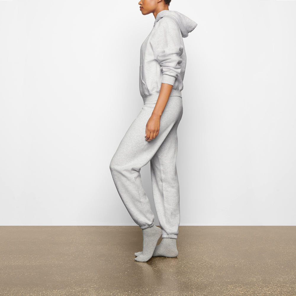 Skims COTTON FLEECE PULLOVER Mikina s Kapucnou Svetlo Siva | CUTZ-68914