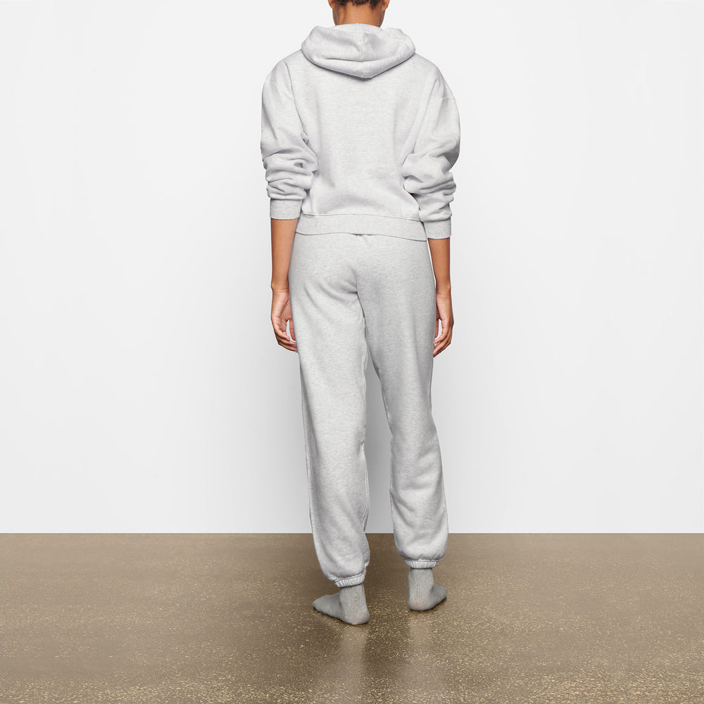 Skims COTTON FLEECE PULLOVER Mikina s Kapucnou Svetlo Siva | CUTZ-68914