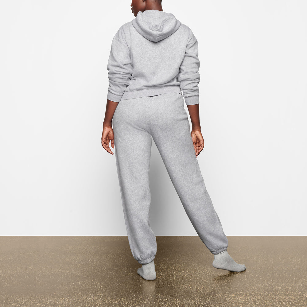 Skims COTTON FLEECE PULLOVER Mikina s Kapucnou Siva | POAW-60135
