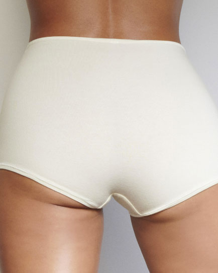 Skims COTTON JERSEY Boy Short Biele | FSON-58496