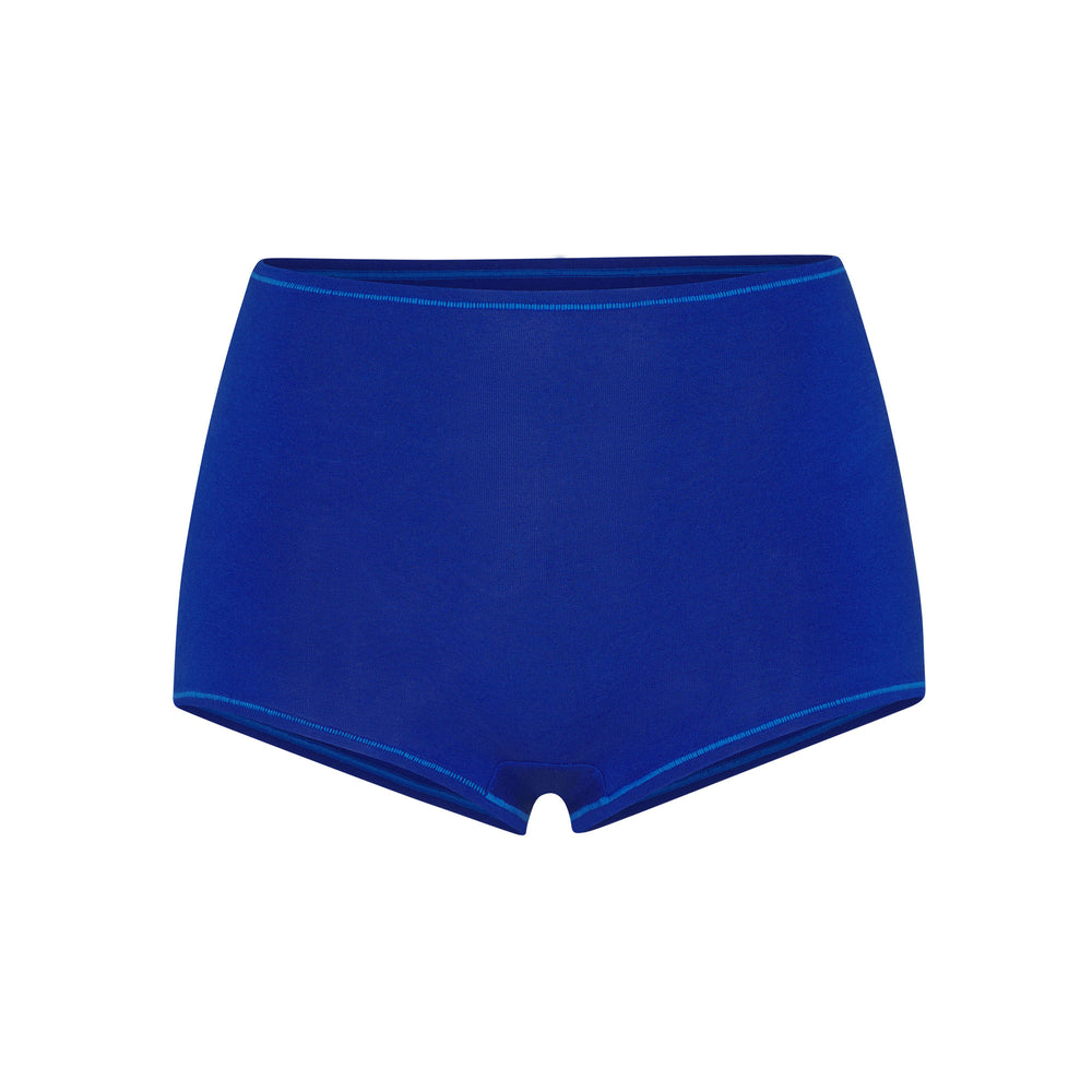 Skims COTTON JERSEY Boy Short Modre | JUAH-75301