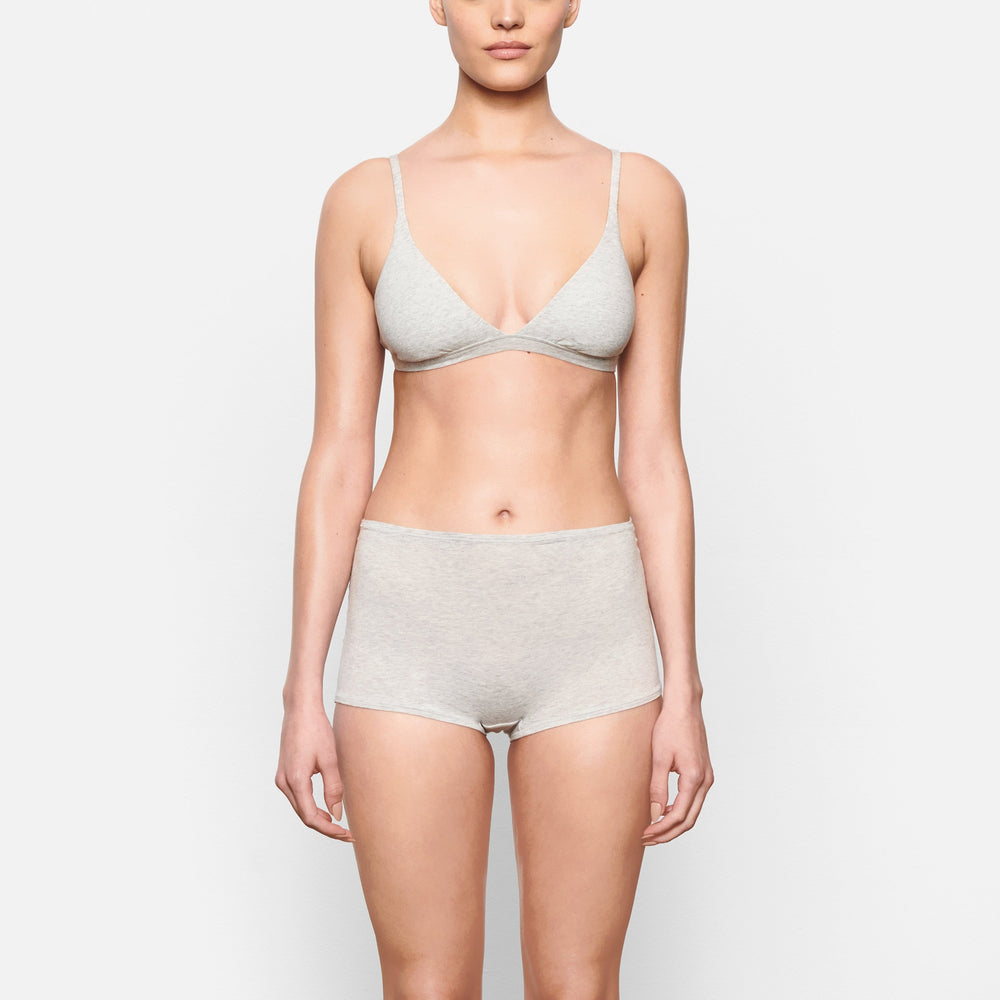 Skims COTTON JERSEY Boy Short Svetlo Siva | VTNO-17629