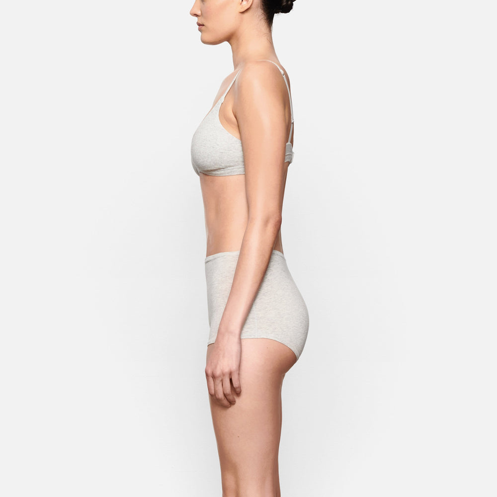 Skims COTTON JERSEY Boy Short Svetlo Siva | VTNO-17629