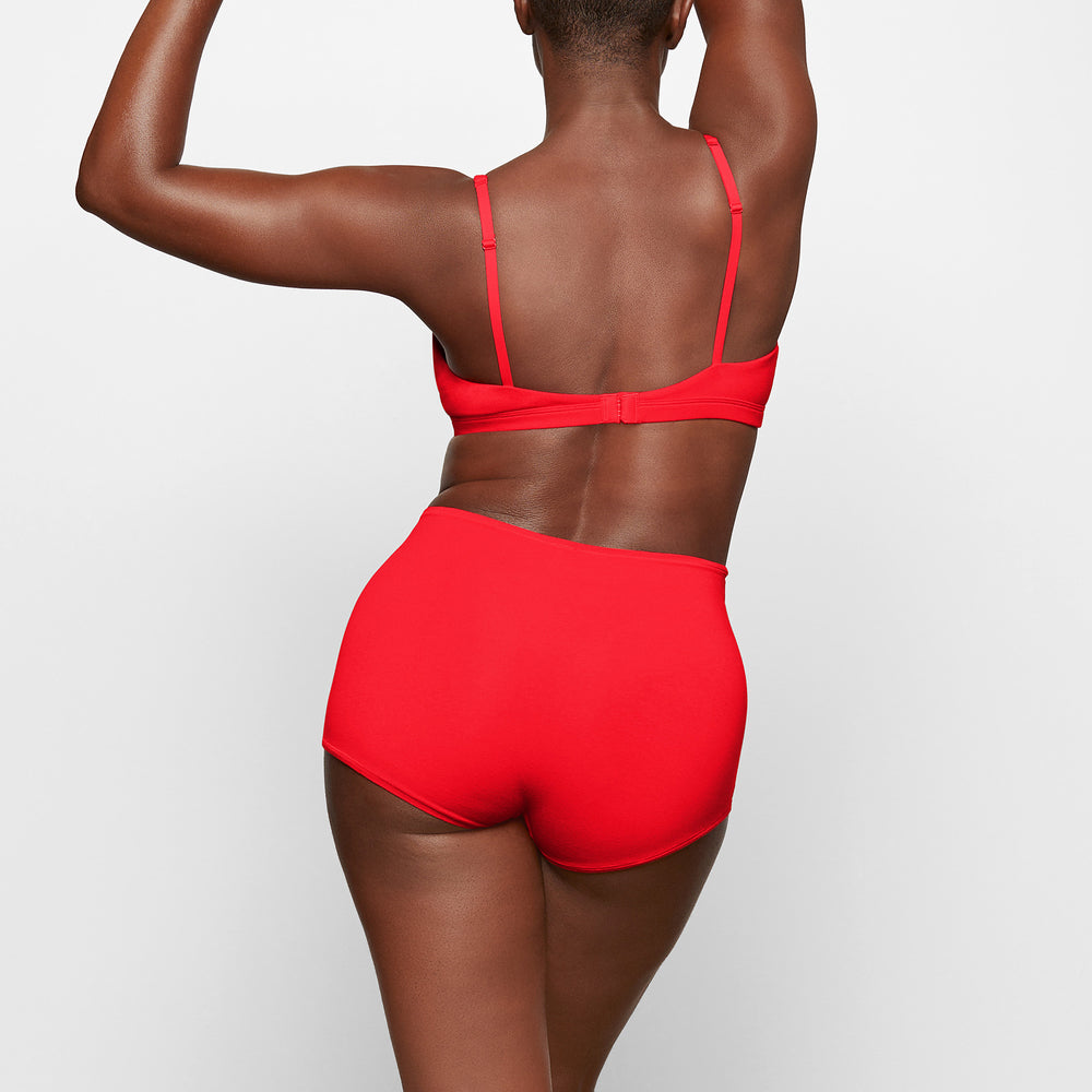 Skims COTTON JERSEY Boy Short Červené | VJNP-02658