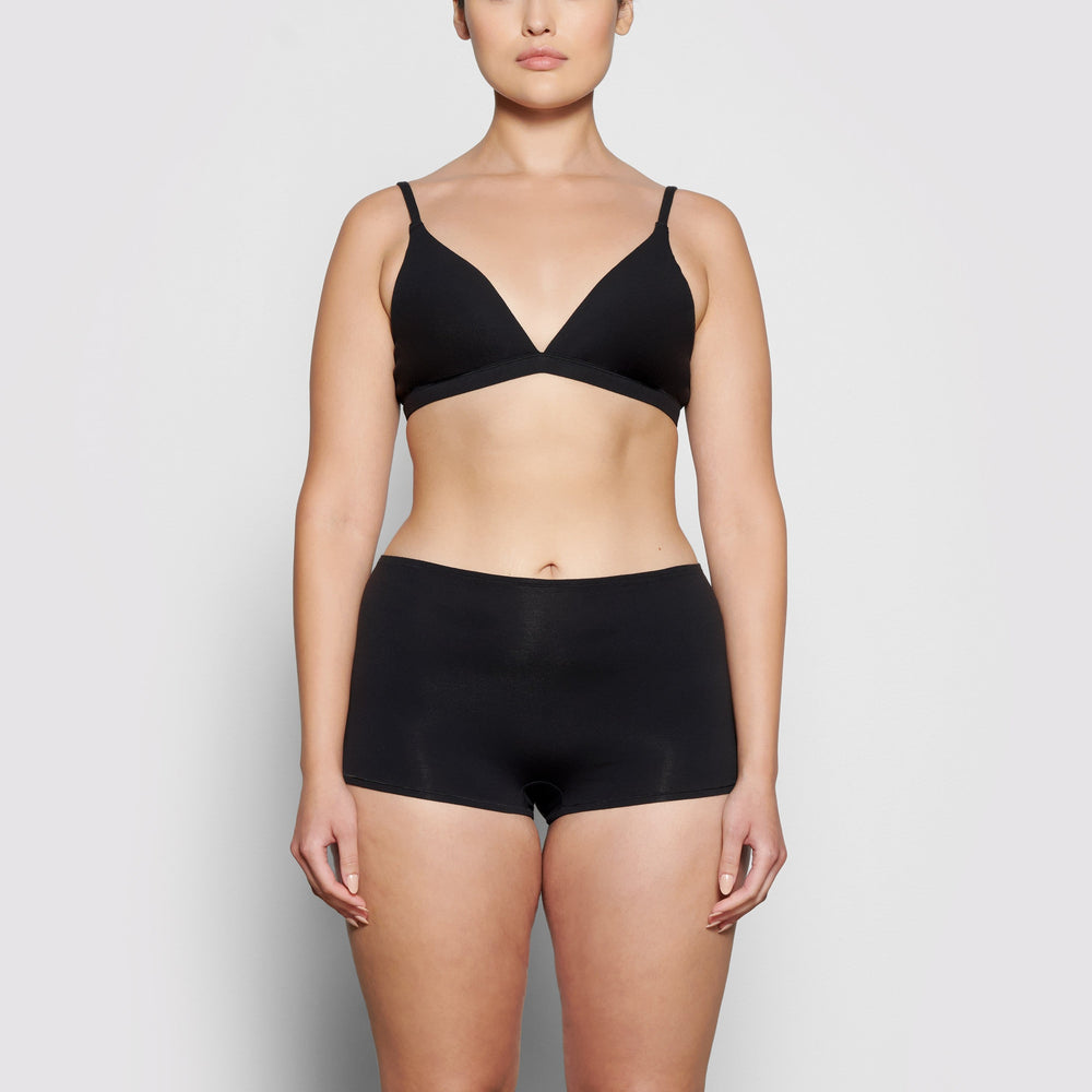Skims COTTON JERSEY Boy Short Čierne | ETYL-95308