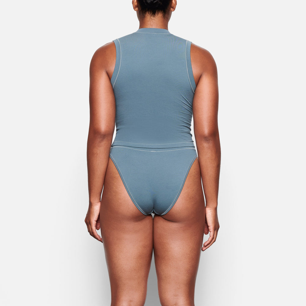 Skims COTTON JERSEY CHEEKY Tanga Modre | OKMQ-95137