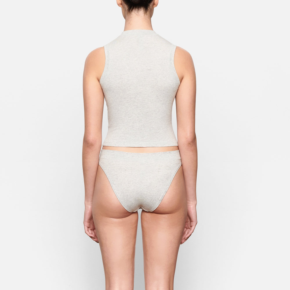 Skims COTTON JERSEY CHEEKY Tanga Svetlo Siva | RWUD-59721