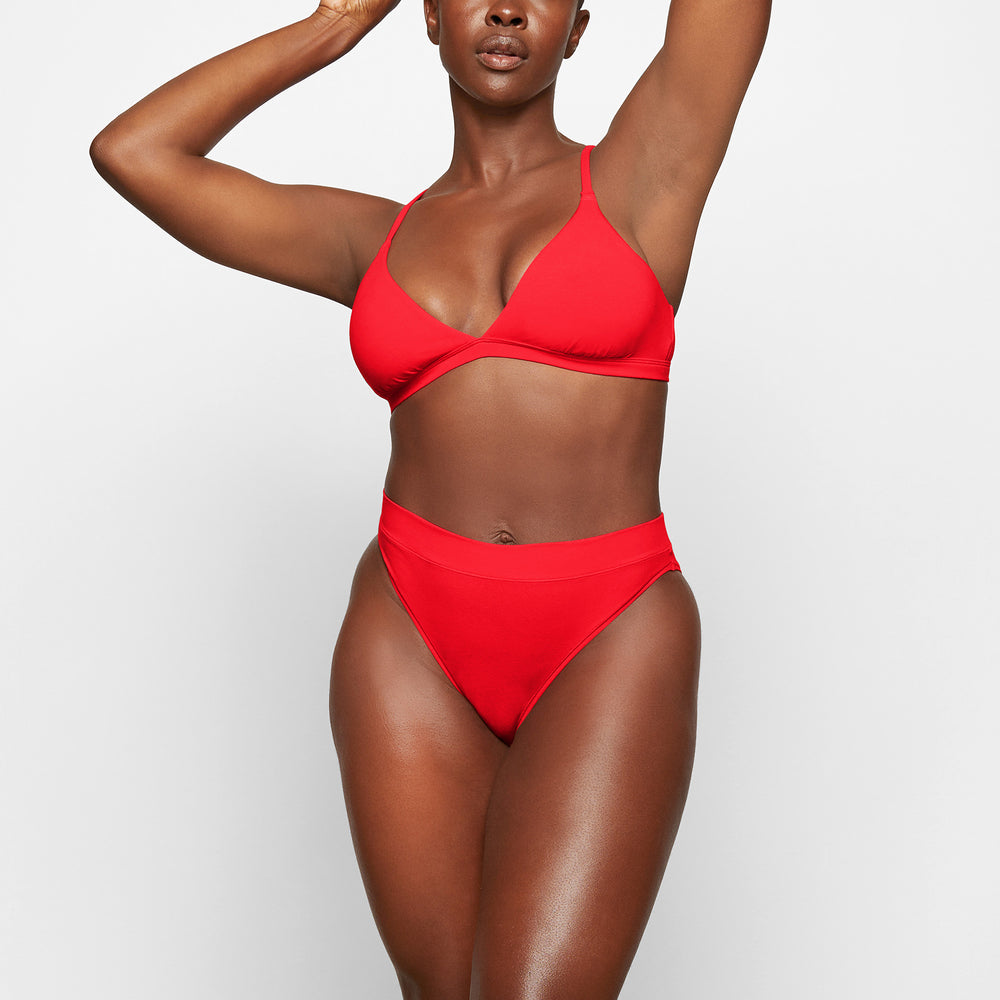 Skims COTTON JERSEY CHEEKY Tanga Červené | TLMU-58239