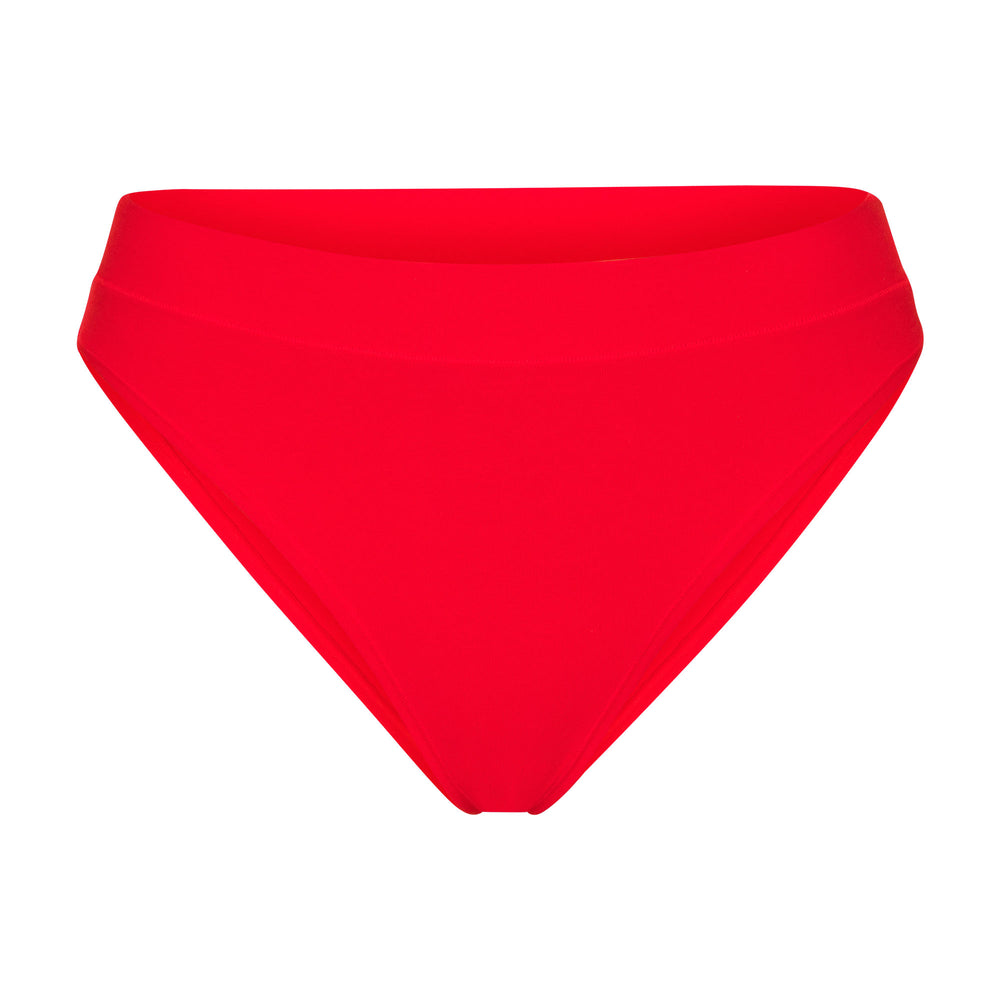 Skims COTTON JERSEY CHEEKY Tanga Červené | TLMU-58239