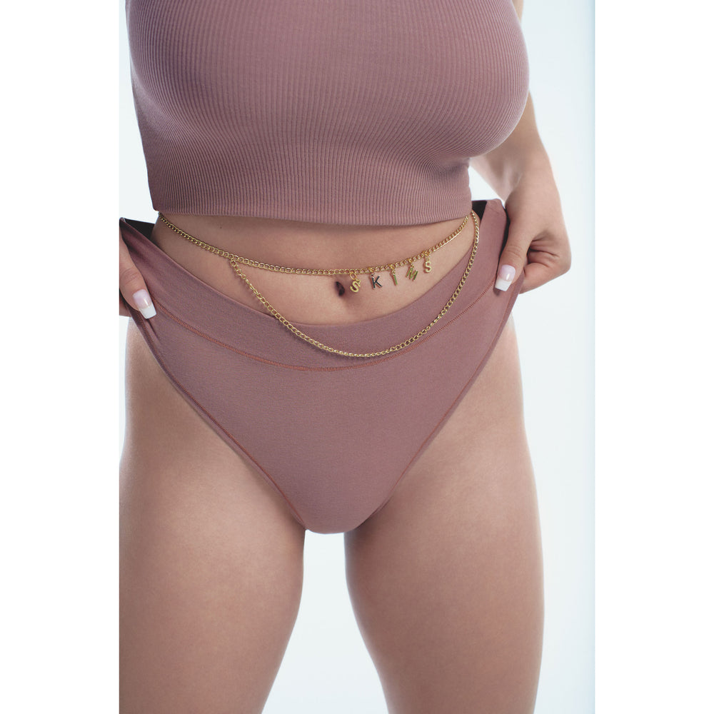 Skims COTTON JERSEY CHEEKY Tanga Čierne | EVKS-53174