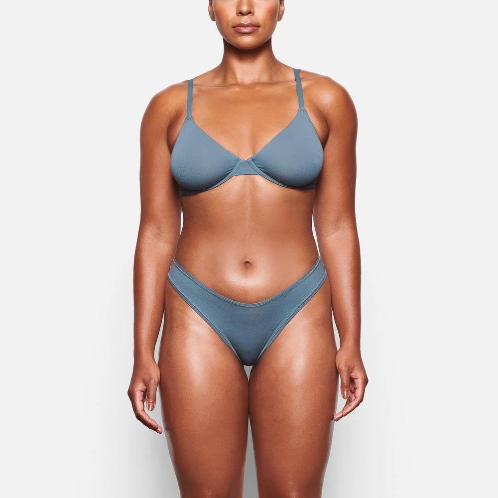 Skims COTTON JERSEY DIPPED Thong Modre | GKYT-56307