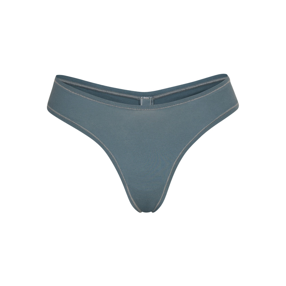 Skims COTTON JERSEY DIPPED Thong Modre | GKYT-56307