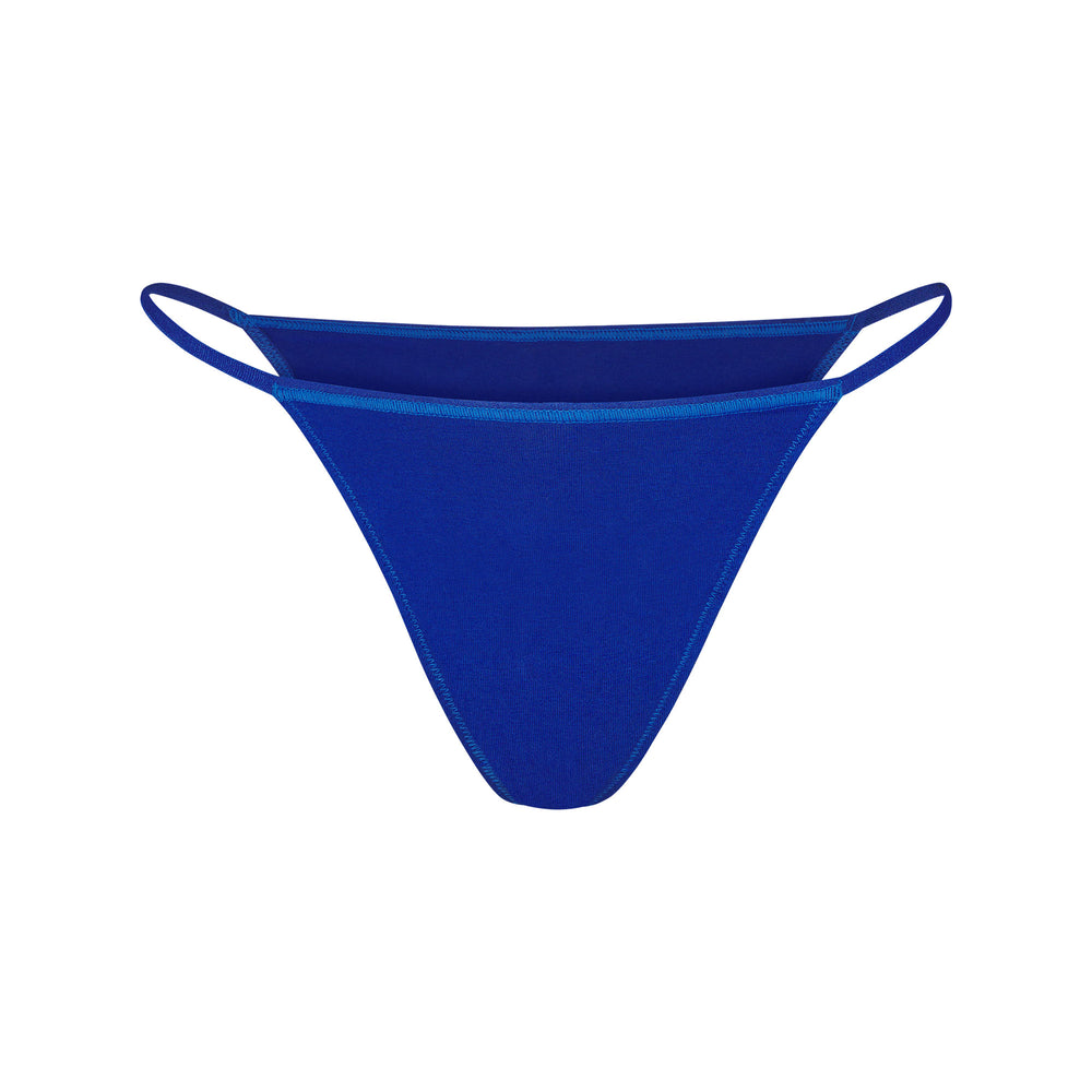Skims COTTON JERSEY STRING Bikini Modre | OIDK-16439