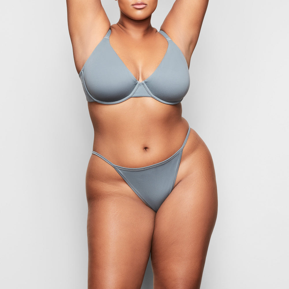 Skims COTTON JERSEY STRING Bikini Modre | WNDO-06821