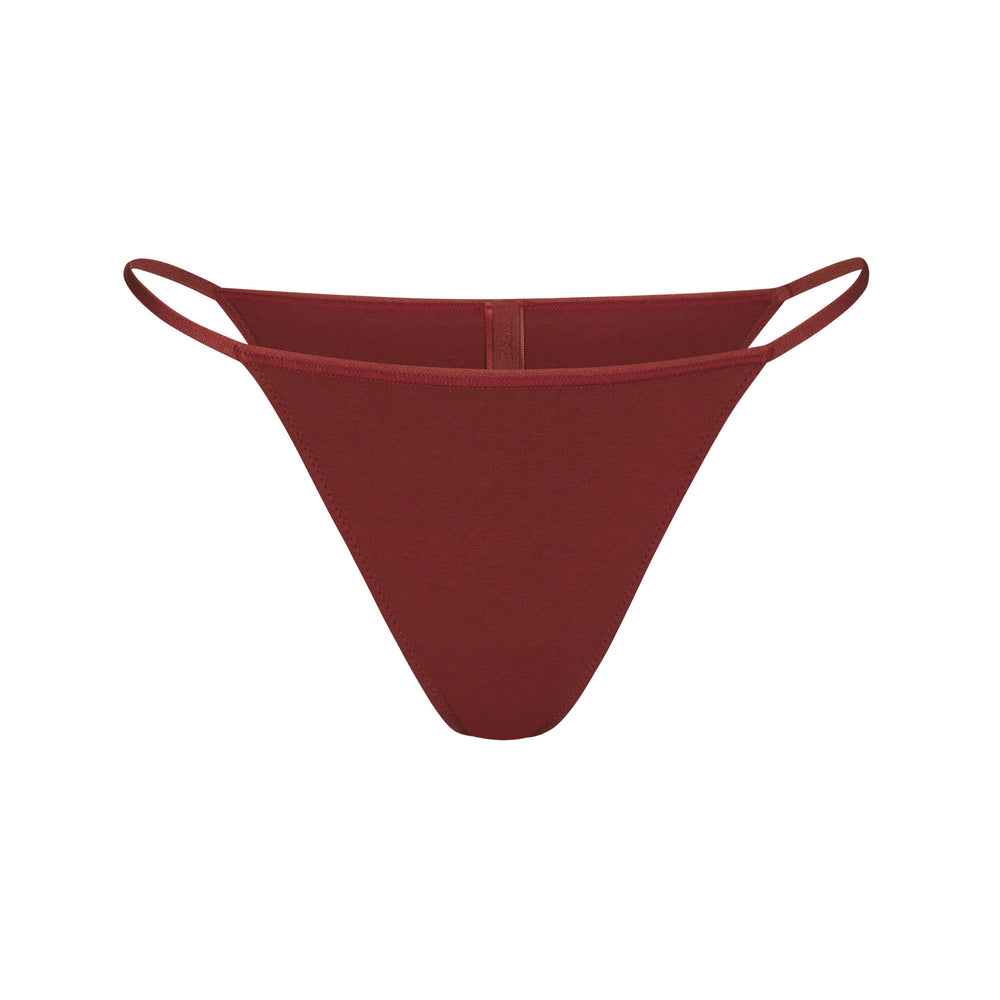 Skims COTTON JERSEY STRING Bikini Tmavo Červené | SRYI-09864