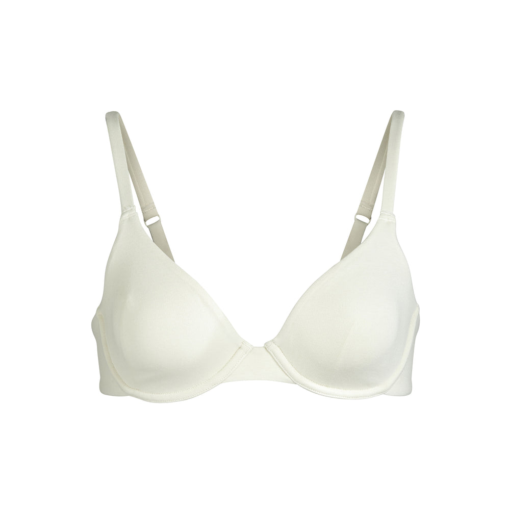 Skims COTTON JERSEY T-shirt Bra Biele | YDWL-65271