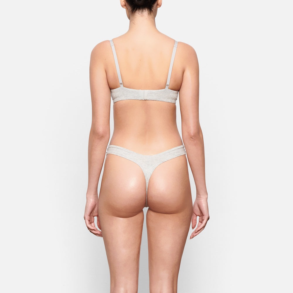 Skims COTTON JERSEY T-shirt Bra Svetlo Siva | NGAV-62718