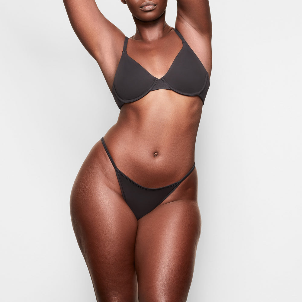 Skims COTTON JERSEY T-shirt Bra Čierne | FMKJ-62958