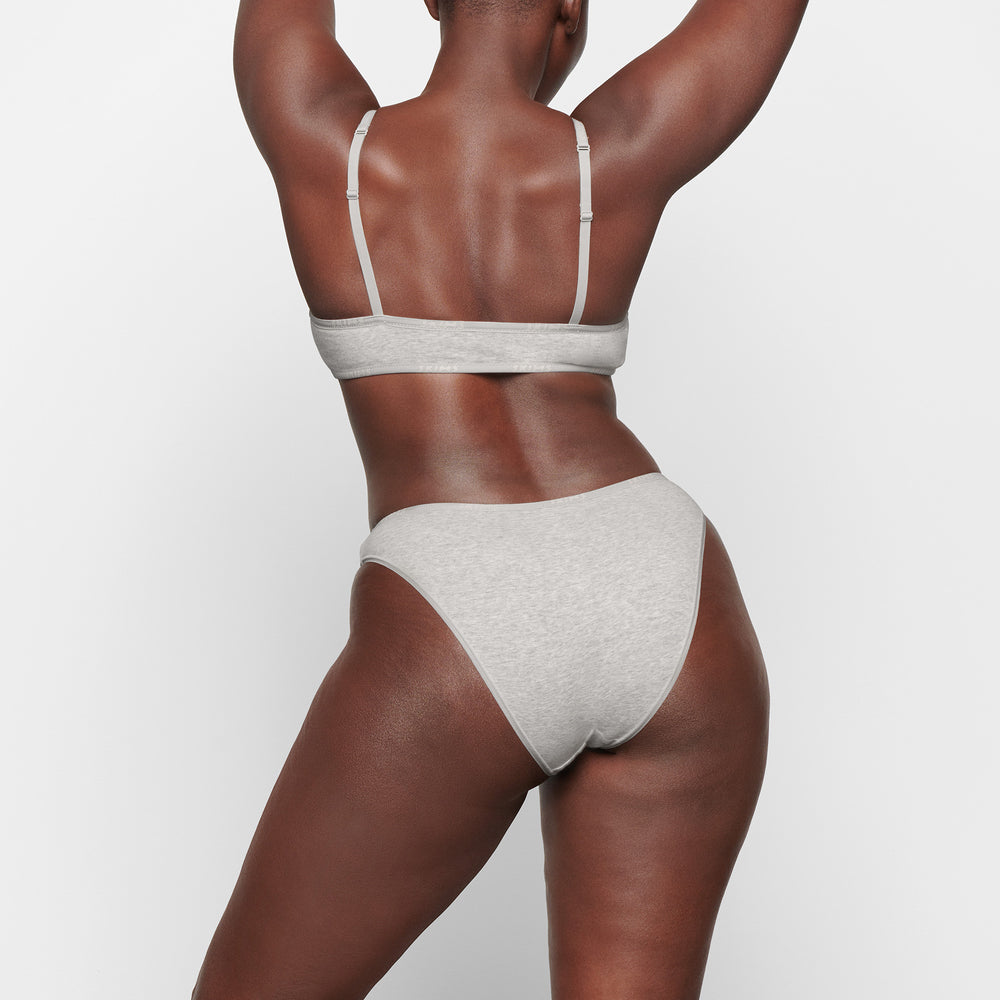 Skims COTTON LOGO HIGH LEG Bikini Svetlo Siva | EXCG-75480