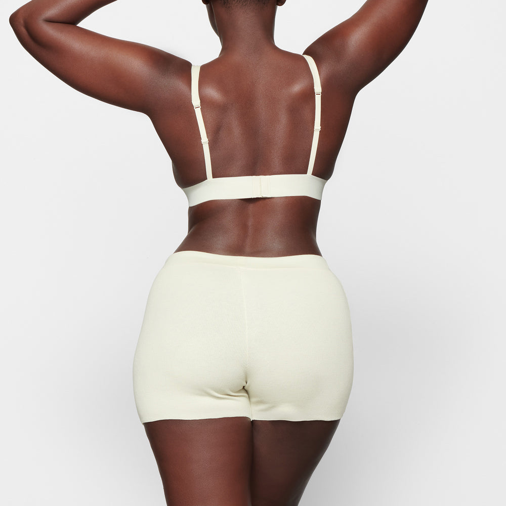 Skims COTTON RIB DRAWSTRING Kratasy Biele | QFWT-69854