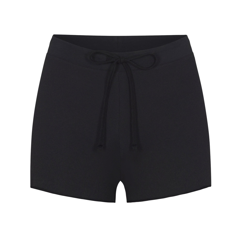 Skims COTTON RIB DRAWSTRING Kratasy Čierne | QVPY-73260