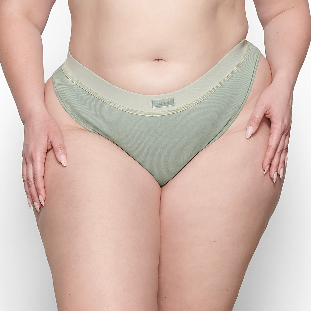 Skims COTTON RIB MID RISE Brief Modre | RDZG-35641