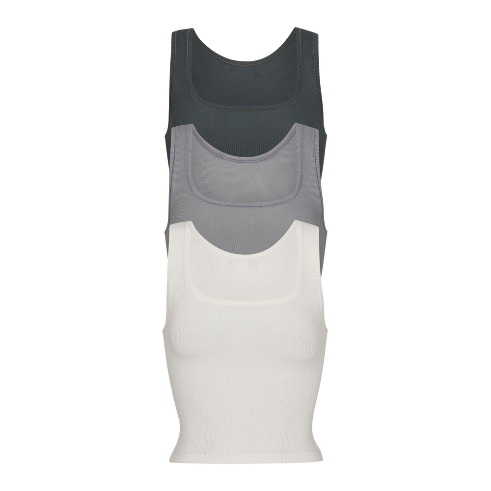 Skims COTTON RIB Pack Tank Tmavo Viacfarebný | TCXK-80469
