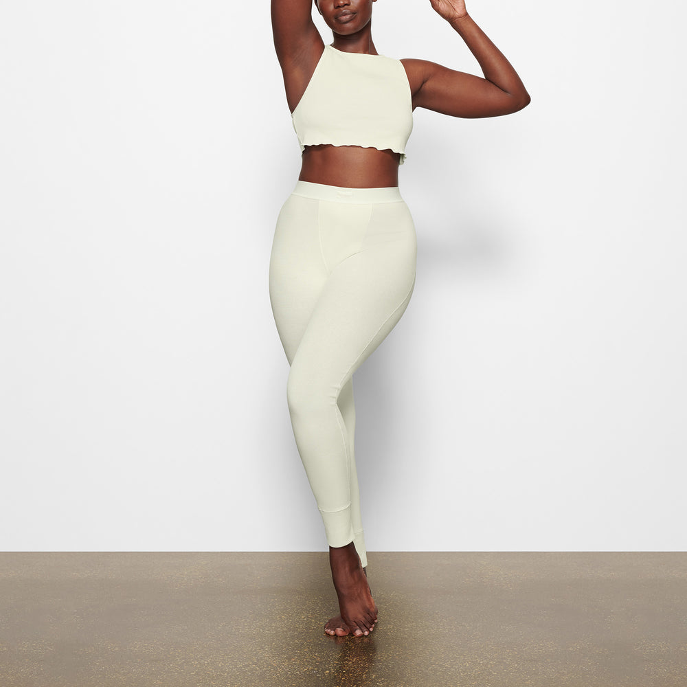 Skims COTTON RIB SUPER CROP Tank Biele | LWHA-32190