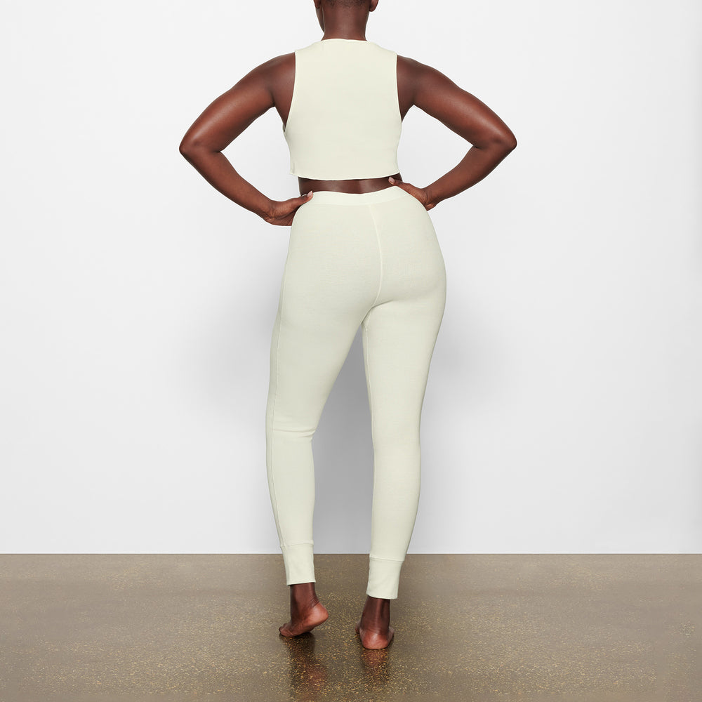 Skims COTTON RIB SUPER CROP Tank Biele | LWHA-32190