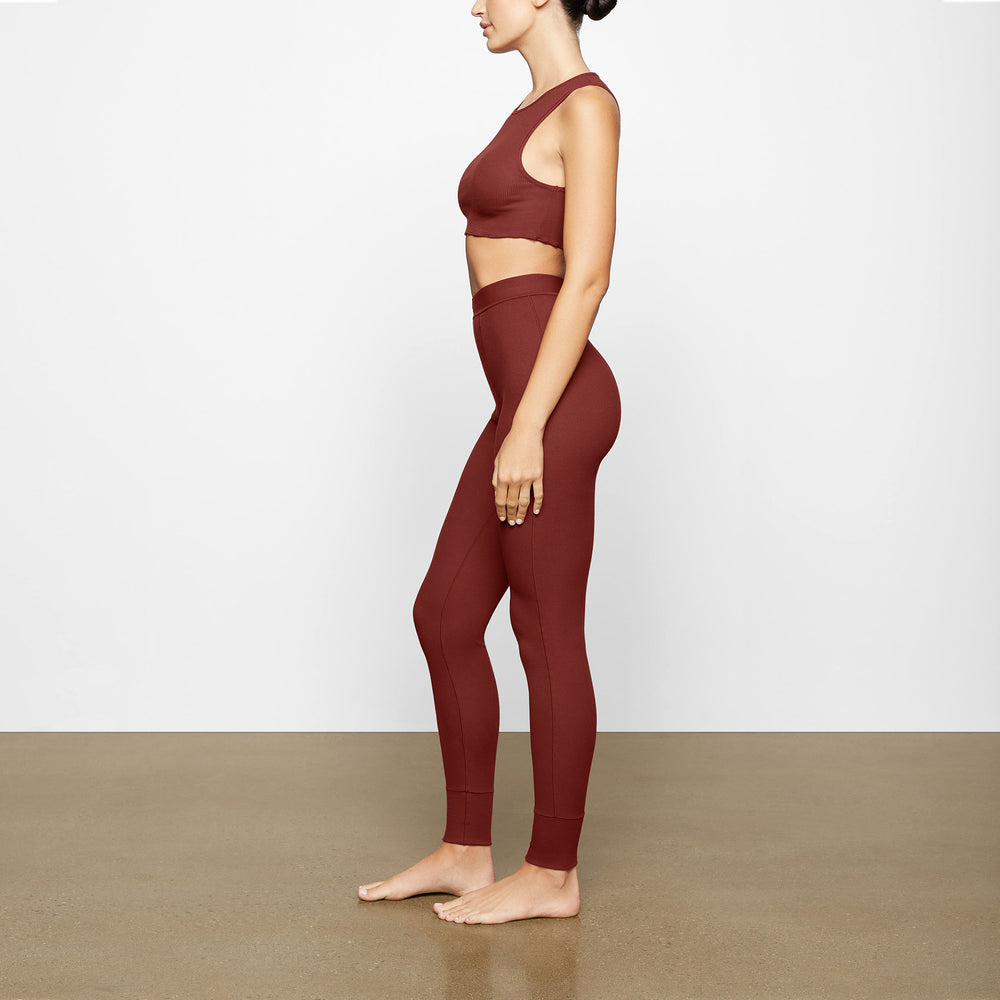 Skims COTTON RIB SUPER CROP Tank Tmavo Červené | CDFO-38047