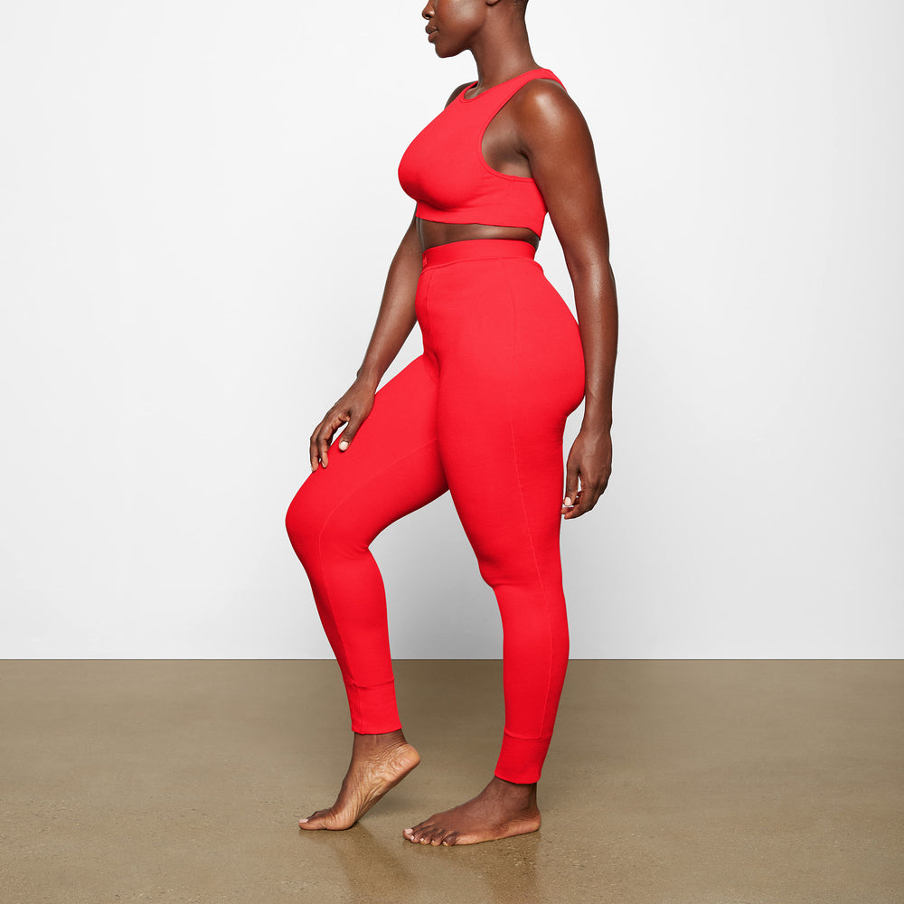 Skims COTTON RIB SUPER CROP Tank Červené | ZUSB-07836