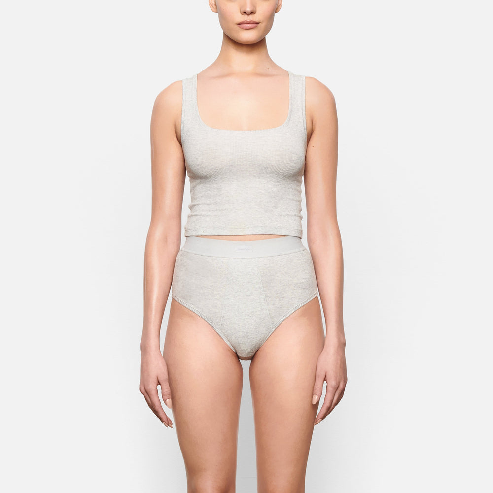 Skims COTTON RIB Tank Svetlo Siva | PDEX-41687