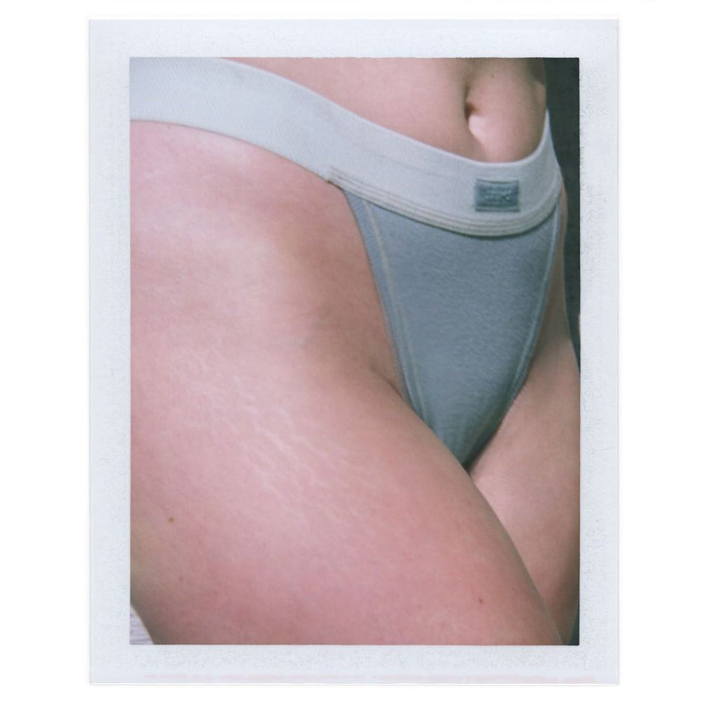 Skims COTTON RIB Thong Modre | VGDB-20749