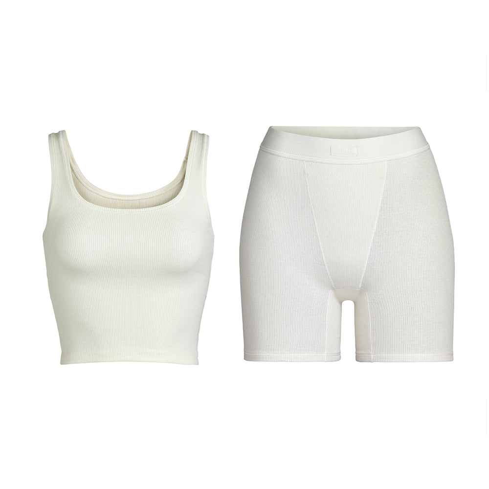 Skims COTTON SLEEP Bundle Biele | YTWC-86140