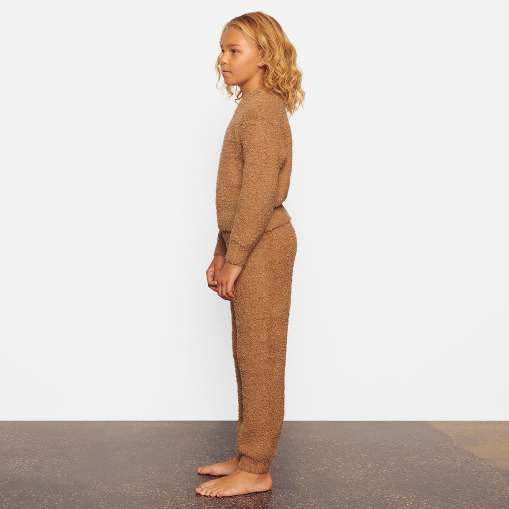 Skims COZY KNIT JOGGER Detske Hnede | HOXG-08215