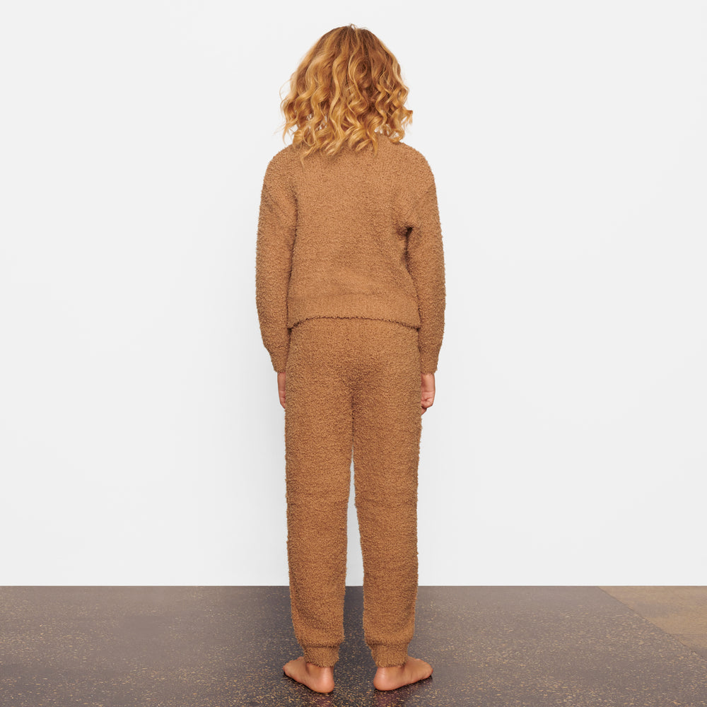 Skims COZY KNIT JOGGER Detske Hnede | HOXG-08215