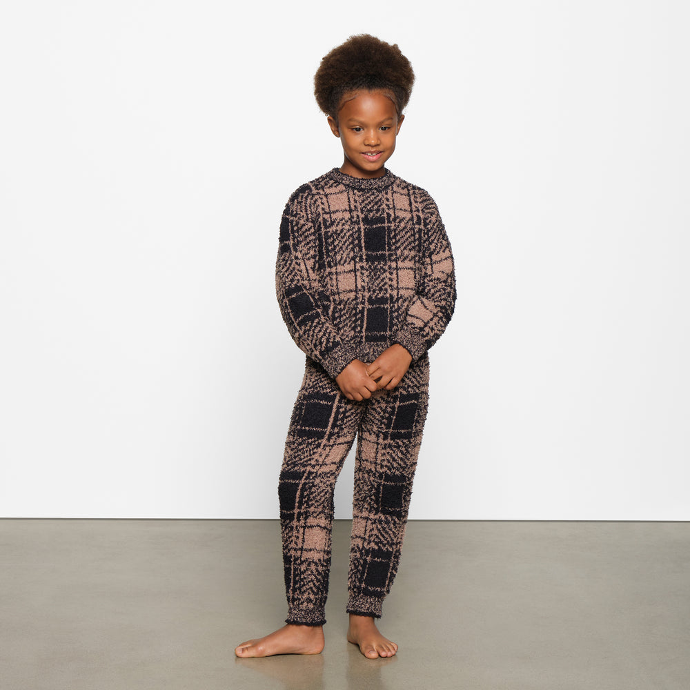 Skims COZY KNIT JOGGER Detske PLAID | QHLS-35961