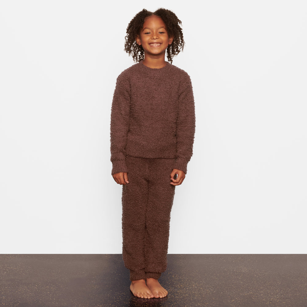 Skims COZY KNIT JOGGER Detske Tmavo Červené | GPHX-25481