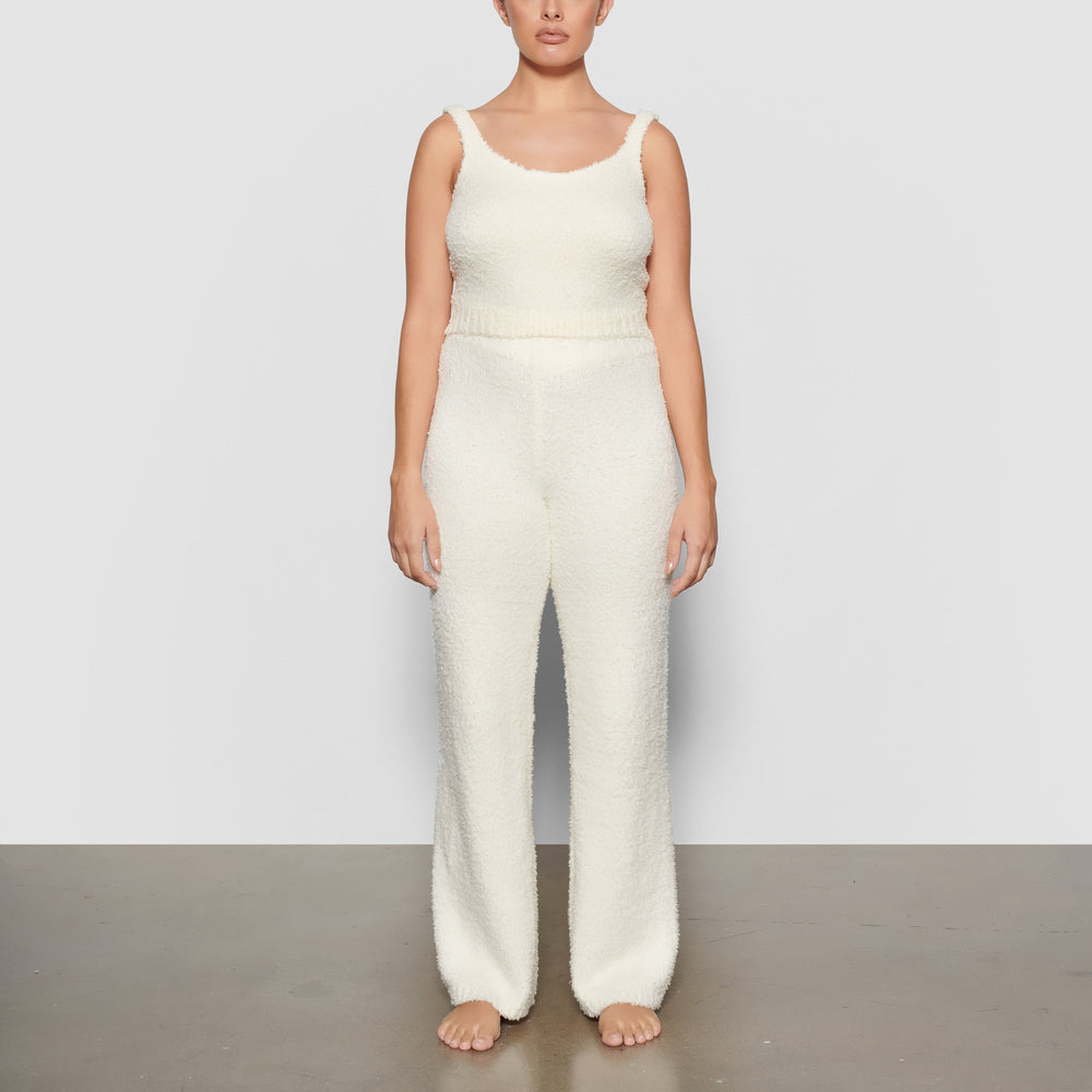 Skims COZY KNIT Nohavice Biele | EJHL-67509