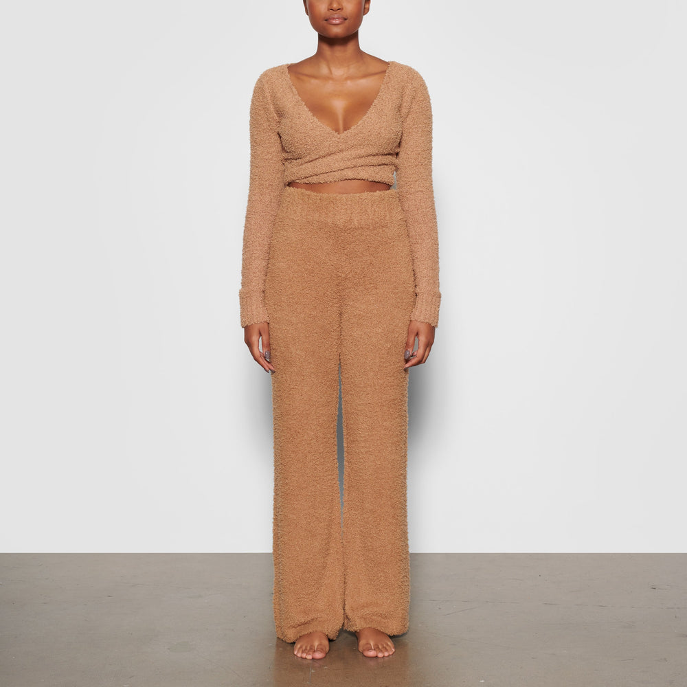 Skims COZY KNIT Nohavice Hnede | FNYS-87504